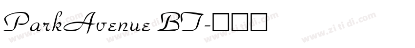 ParkAvenue BT字体转换